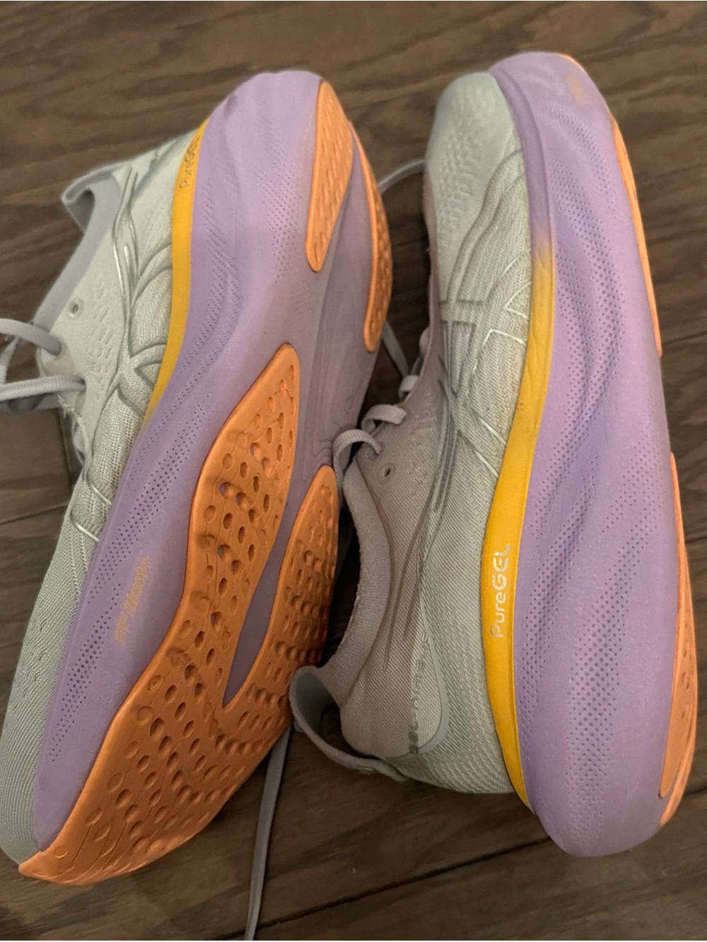 Asics Gel-Nimbus 25 Piedmont Gray Purple Running Shoes Sneakers Womens Size 10 - Picture 5 of 5